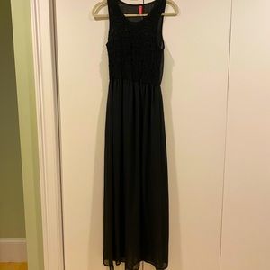 Black maxi dress